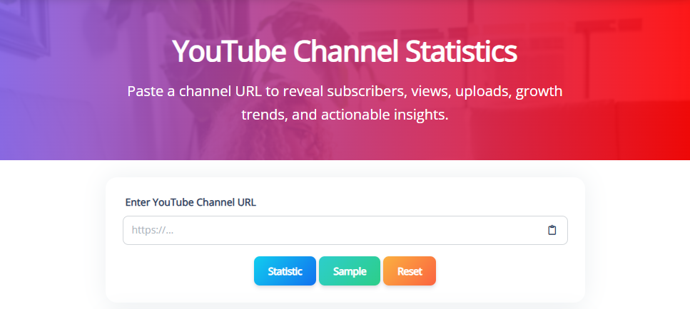 YouTube Channel Statistics